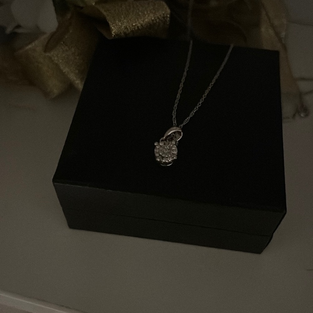 Diamond pandora necklace